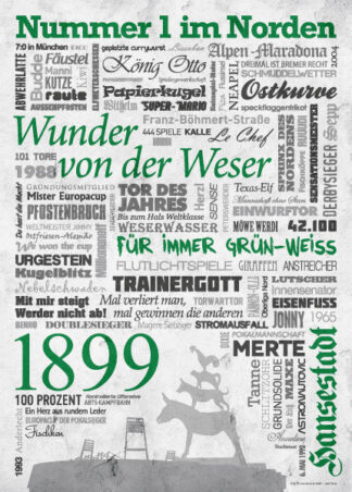 Wörterposter Fußball Bremen