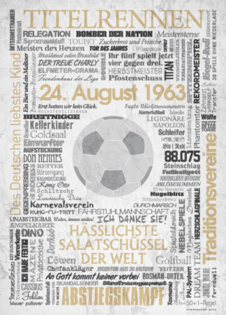 Wörterposter Fußball Bundesliga