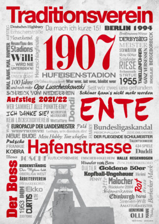 Wörterposter Fußball Essen Ente