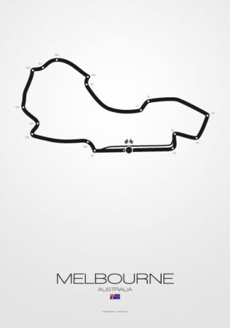 Poster Poster Formel 1 Strecke Australien Melbourne