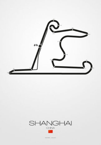 Poster Formel 1 Strecke China Shanghai