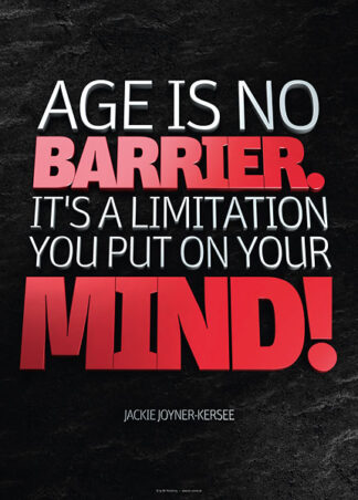 Poster jackie joyner-kersee - age is no barrier