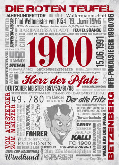 Wörterposter Fußball Kaiserslautern