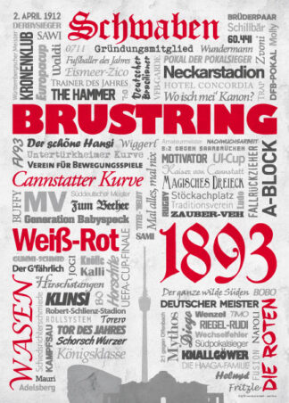 Wörterposter Stuttgart Brustring