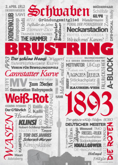 Wörterposter Stuttgart Brustring