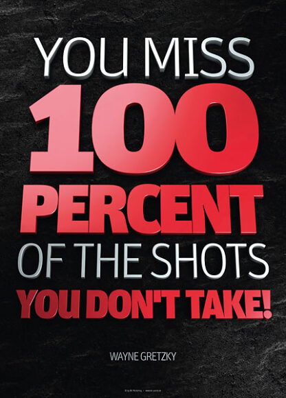 Poster wayne gretzky - you miss 100 percent